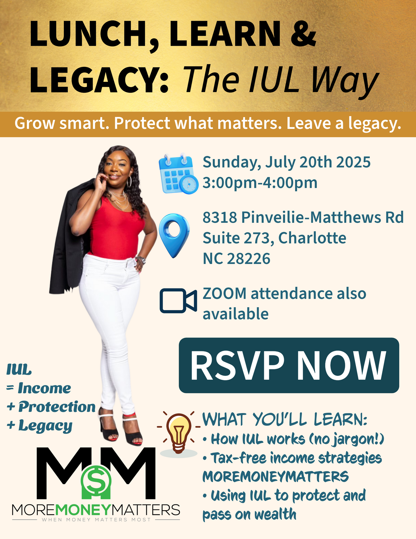 Lunch, Learn & Legacy: The IUL Way